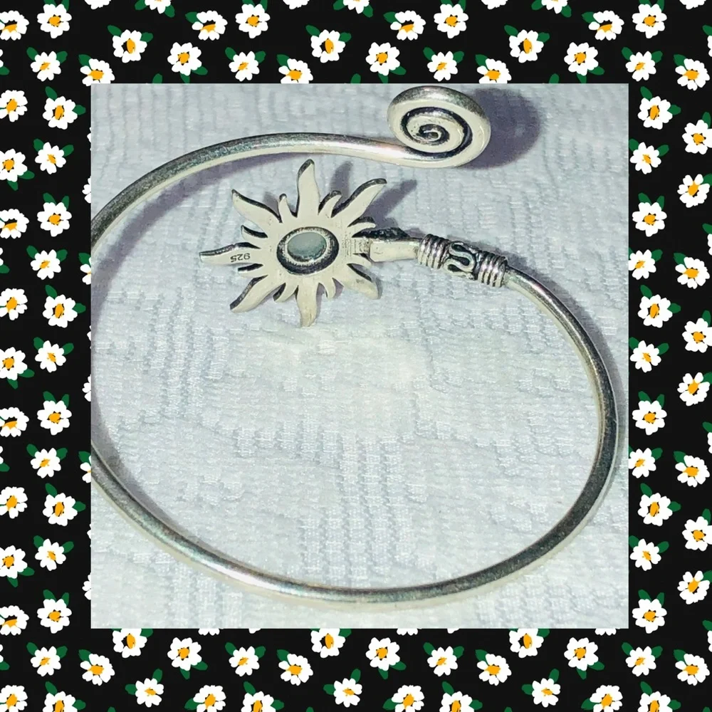 Bangle wrap around bracelet, anklet or arm jewelry 925 - Picture 2 of 2